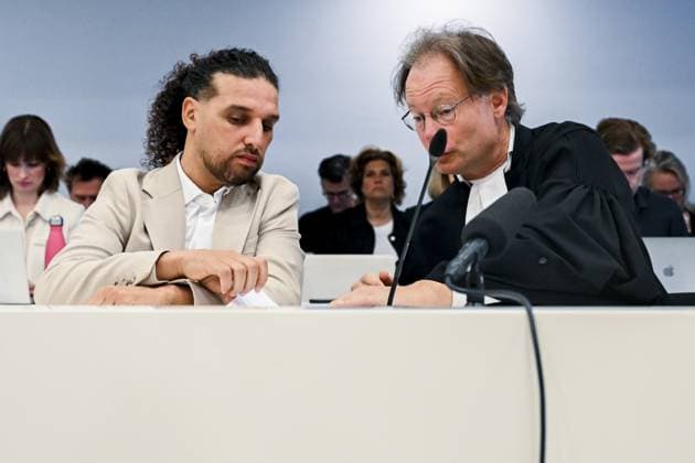 Amsterdam, The Netherlands, 2026-03-24 09:20:43 AMSTERDAM, 24-03-2026, Amsterdam Court of Appeal. It is the first day of the substantive hearing in the appeal of Ali B. Ali B was sentenced in July 2024 to a two-year prison term for rape and attempted rape. The court acquitted the rapper of two counts of sexual assault. Both the rapper and the Public Prosecution Service announced their intention to appeal. PHOTO: NLBeeld Patrick van Emst. Pictured: Ali Bouali Credit: NL Beeld Patrick van Emst  Copyright: xx x