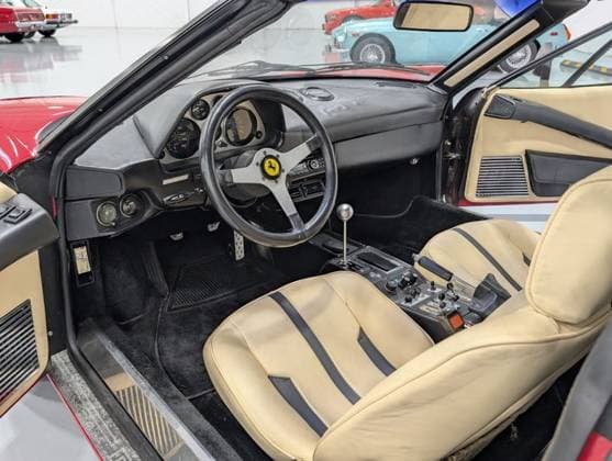 Iconic Ferrari driven by Tom Selleck in hit show Magnum, P.I. goes on sale Story from Jam Press (Magnum Ferrari Auction) Pictured: The 1979 Ferrari 308 GTS Targa which featured in Magnum, P.I.. Iconic Ferrari driven by Tom Selleck in hit show Magnum, P.I. goes on sale An iconic Ferrari driven by Tom Selleck in hit TV series Magnum, P.I. is set to go under the hammer. The 1979 Ferrari 308 GTS Targa featured in the show’s pilot episode and early filming of series one. The sleek motor became synonymous with Selleck’s character, private investigator Thomas Magnum. Finished in the classic Rosso Corsa red with a cream leather interior, the car boasts pop-up headlights and a removable targa roof. Under the bonnet sits a 2.9-litre V8 engine  Copyright: xJamxPress Barrett-JacksonxAuctionxCompany