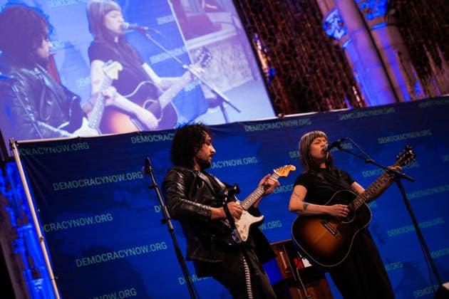 March 23, 2026, New York City, New York, United States: Hurray for the Riff Raff performing at the Democracy Now! 30th Anniversary New York City United States - ZUMAs378 20260323_zip_s378_005 Copyright: xIoannxMariaxStacewiczx