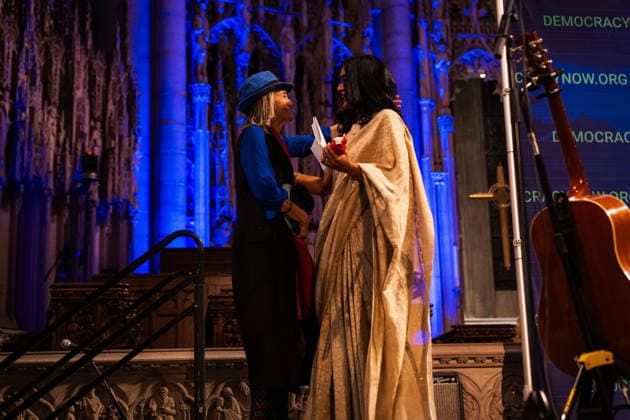 March 23, 2026, New York City, New York, United States: Amy Goodman and Nermeen Shaikh at the Democracy Now! 30th Anniversary New York City United States - ZUMAs378 20260323_zip_s378_008 Copyright: xIoannxMariaxStacewiczx