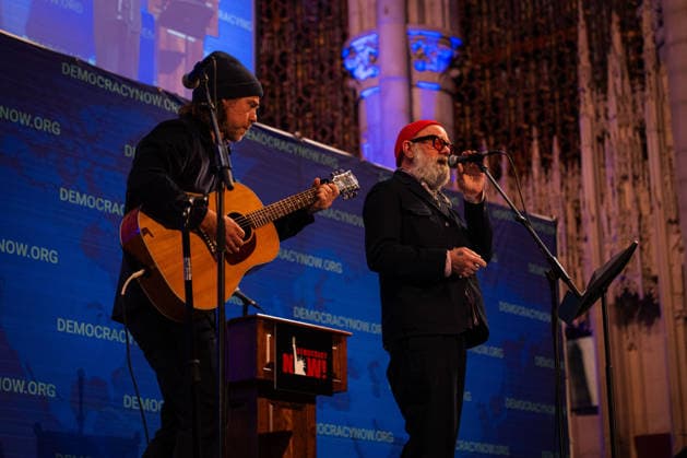 March 23, 2026, New York City, New York, United States: Michael Stipe with Aaron Dessner performing at the Democracy Now!Ã¢â‚¬â ¢s 30th Anniversary Special Event New York City United States - ZUMAs378 20260323_zip_s378_011 Copyright: xIoannxMariaxStacewiczx