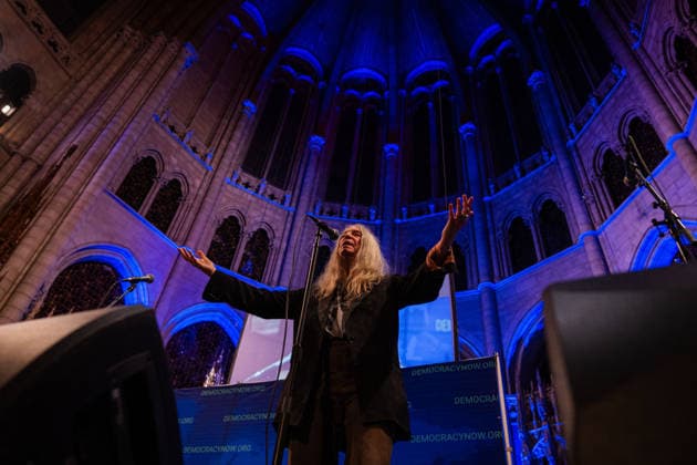 March 23, 2026, New York City, New York, United States: Patti Smith performing at the Democracy Now!Ã¢â‚¬â ¢s 30th Anniversary Special Event New York City United States - ZUMAs378 20260323_zip_s378_023 Copyright: xIoannxMariaxStacewiczx