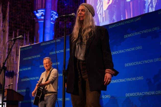 March 23, 2026, New York City, New York, United States: Patti Smith and Bruce Springsteen performing at the Democracy Now!Ã¢â‚¬â ¢s 30th Anniversary Special Event New York City United States - ZUMAs378 20260323_zip_s378_028 Copyright: xIoannxMariaxStacewiczx