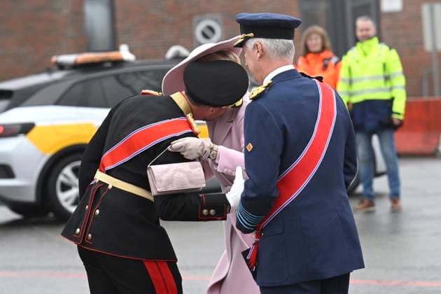 State Visit of King Philippe and Queen Mathilde to Norway (Day 1) OSLO, NORWAY - MARCH 24 : State Visit of King Philippe and Queen Mathilde to Norway welcome by HRH Crown Prince Haakon of Norway at Oslo airport on March 24, 2026 in Oslo, Norway, 24 03 2026 Oslo Norway  Copyright: xDidierxLebrunx