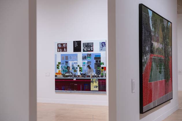 Hurvin Anderson Exhibition at Tate Britain, London, UK 24 March 2026 Works on display at the Hurvin Anderson exhibition at Tate Britain, London, UK, on 24 March 2026. The first major solo exhibition by the British painter showcases over 80 artworks spanning his 40-year career, exploring themes of belonging and diaspora through colour-drenched landscapes and interiors that move between the UK and the Caribbean., Credit:Pete Speller Avalon  Copyright: xPetexSpellerx xAvalonx 1085880123