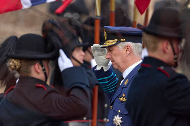 State Visit Of The King And Queen Of Belgium To Norway - Day 1 Official visit of the king Philippe and the queen Mathilde in Norway, arrival of TTMM and welcome King Harald, Queen Sonja and HRH Crown Princess Mette-Marit in the castle of Oslo. The Princess was inside the castle for the ceremony of gift of presents, on March, 2026, in Oslo, Norway. Photo by Olivier Polet ABACAPRESS.COM Oslo Norway  Copyright: xPoletxOlivier ABACAx