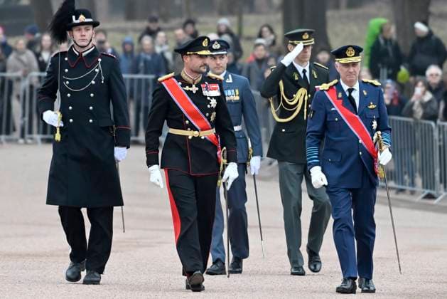 State Visit of King Philippe and Queen Mathilde to Norway (Day 1) OSLO, NORWAY - MARCH 24 : State Visit of King Philippe and Queen Mathilde to Norway (Day 1) : Official welcoming ceremony at the Royal Palace and welcome by HRH Crown Prince Haakon on March 24, 2026 in Oslo, Norway, 24 03 2026 Oslo Norway  Copyright: xDidierxLebrunx