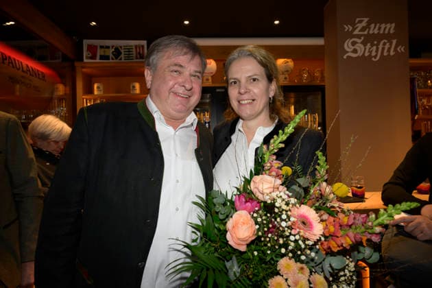 Lorenz und Christine Stiftl - Einweihung der Sportsbar Zum Stiftl in der Prälat-Zistl-Strasse 10, München am 24.03.2026