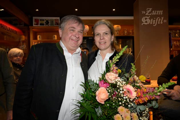 Lorenz und Christine Stiftl - Einweihung der Sportsbar Zum Stiftl in der Prälat-Zistl-Strasse 10, München am 24.03.2026