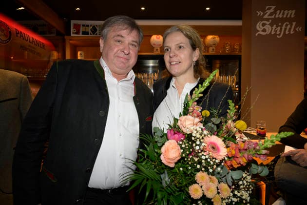Lorenz und Christine Stiftl - Einweihung der Sportsbar Zum Stiftl in der Prälat-Zistl-Strasse 10, München am 24.03.2026