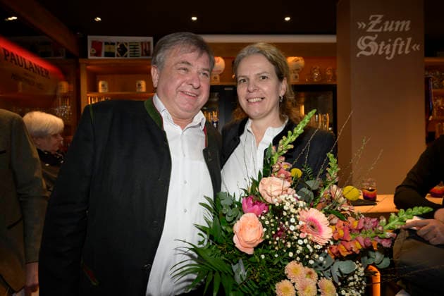 Lorenz und Christine Stiftl - Einweihung der Sportsbar Zum Stiftl in der Prälat-Zistl-Strasse 10, München am 24.03.2026