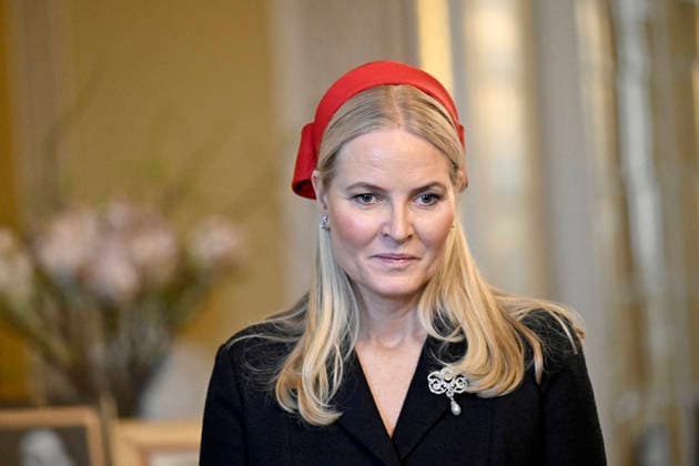 Belgian Royal Couple Visits Norway Official visit of the king Philippe and the queen Mathilde in Norway, arrival of TTMM and welcome King Harald, Queen Sonja and HRH Crown Princess Mette-Marit in the castle of Oslo. The Princess was inside the castle for the ceremony of gift of presents. , on March 24, 2026. Photo by Olivier Polet ABACAPRESS.COM Oslo Norway  Copyright: xPoletxOlivier ABACAx