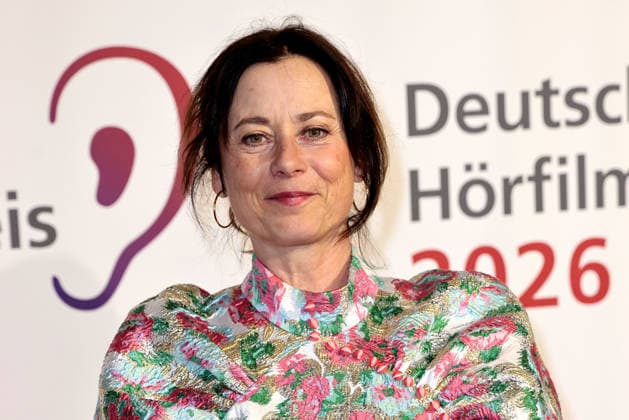 Inka Friedrich bei der Verleihung vom Deutschen Hoerfilmpreis am 24.03.2026 im Colosseum Filmtheater in Berlin Verleihung vom 24. Deutschen Hoerfilmpreis in Berlin