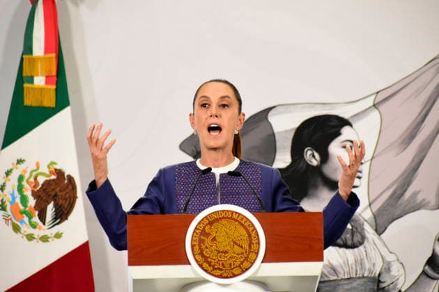 MexicoÃ¢â‚¬â ¢s President Claudia Sheinbaum Pardo speaks during a news conference about the law to prevent, punish and repair the damage in the Crime of Femicide at the National Palace. on March 24, 2026 in Mexico City, Mexico. Mexico City Mexico - ZUMAe321 20260324_zia_e321_001 Copyright: xLuisxBarronx