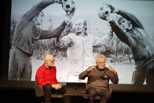 Sepp Maier auf Tour Tobias Bücklein und Sepp Maier bei der Sepp Maier Live Tour 2026 in der Karl-Diehl-Halle. Röthenbach an der Pegnitz, 23.03.2026 Röthenbach Nürnberger Land Karl Diehl-Halle Bayern D Copyright: xAgenturxWehnert R.Zichyx