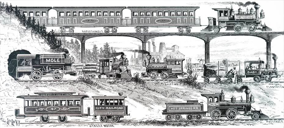 Various light-duty locomotives built by H Illustration depicting various light-duty locomotives built by H.K. Porter, Inc., Pittsburgh, Pennsylvania. Dated 19th century Copyright: xPhoto12 AnnxRonanxPicturexLibraryx ARP23A18215 !ACHTUNG AUFNAHMEDATUM GESCHÄTZT!