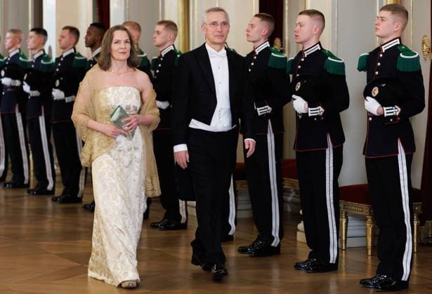 Former Secretary General of NATO, Jens Stoltenberg pictured ahead of the State Banquet hosted by Norwegian royal family in the Royal Palace in Oslo, on the first day of the official state visit of the Belgian royal couple to Norway, on Tuesday 24 March 2026. Belgian monarchs are on an official state visit to Norway from 24 to 26 March 2026.  BENOITxDOPPAGNE 168803150