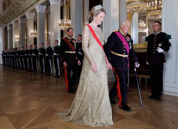 State Visit of King Philippe and Queen Mathilde to Norway (Day 1) OSLO, NORWAY - MARCH 24 : State Visit of King Philippe and Queen Mathilde to Norway (Day 1) : State Banquet with King Harald V, Queen Sonja, Crown Prince Haakon, King Philippe and Queen Mathilde on March 24, 2026 in Oslo, Norway, 24 03 2026 Oslo Norway  Copyright: xPhotoxNewsx