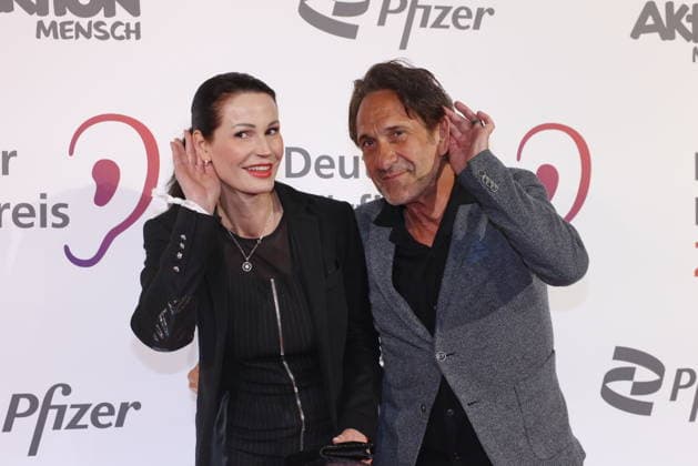 24.03.2026, Katharina Gerhardt und Falk-Willy Wild zur Verleihung des 24. Deutschen Hörfilmpreis 2026, Filmtheater Colosseum, Berlin,