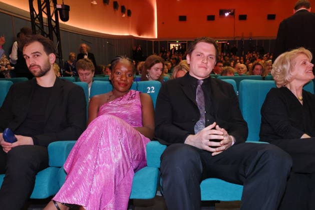 24.03.2026, Kathy Etoa und Enno Trebs zur Verleihung des 24. Deutschen Hörfilmpreis 2026, Filmtheater Colosseum, Berlin,