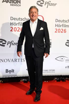 Gunnar Schellenberger bei der Verleihung des 24. Deutschen Hörfilmpreises 2026 im Colosseum Filmtheater. Berlin, 24.03.2026