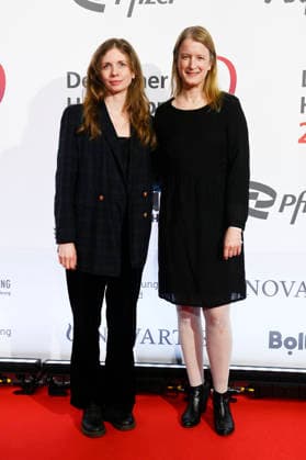 Ina Maria Jaich und Stephanie Stremler bei der Verleihung des 24. Deutschen Hörfilmpreises 2026 im Colosseum Filmtheater. Berlin, 24.03.2026