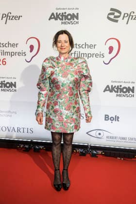 Deutscher Hörfilmpreis, Preisverleihung im Kino Colosseum, Berlin, 24.03.2026 Inka Friedrich vor der Preisverleihung zum Deutschen Hörfilmpreis im Berliner Kino Colosseum am 24.03.2026 Berlin Kino Collosseum Copyright: xBenxKriemannx