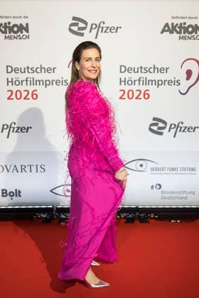 Deutscher Hörfilmpreis, Preisverleihung im Kino Colosseum, Berlin, 24.03.2026 Nadine Heidenreich vor der Preisverleihung zum Deutschen Hörfilmpreis im Berliner Kino Colosseum am 24.03.2026 Berlin Kino Collosseum Copyright: xBenxKriemannx