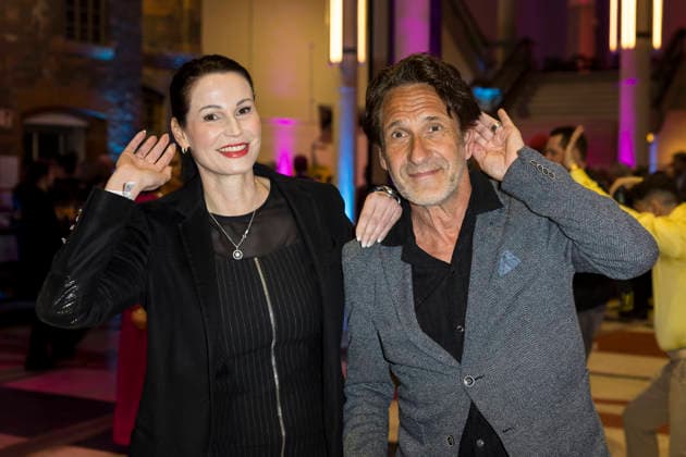 Deutscher Hörfilmpreis, Preisverleihung im Kino Colosseum, Berlin, 24.03.2026 Katharina Gerhardt und Falk-Willy Wild vor der Preisverleihung zum Deutschen Hörfilmpreis im Berliner Kino Colosseum am 24.03.2026 Berlin Kino Collosseum Copyright: xBenxKriemannx