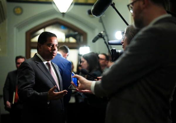 March 25, 2026, Ottawa, Canada: Public Safety Minister Gary Anandasangaree arrives to a caucus meeting on Parliament Hill in Ottawa on Wednesday, March 25, 2026. Ottawa Canada  - ZUMAc35_ 20260325_zaf_c35_016 Copyright: xSeanxKilpatrickx