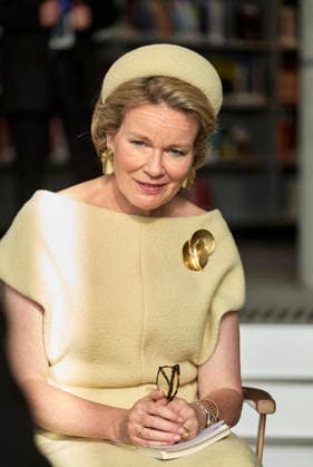 Belgian Royal Couple Visits Norway - Day 2 Queen Mathilde and King Philippe of Belgium visited An interactive seminar in the Oslo library, on enhancing children’s reading skills and Queen Sonja and Prince Haakon in Olso, Norway on March 25, 2026, during the second day of the official visit in Norway. Photo by Olivier Polet ABACAPRESS.COM Oslo Norway  Copyright: xPoletxOlivier ABACAx