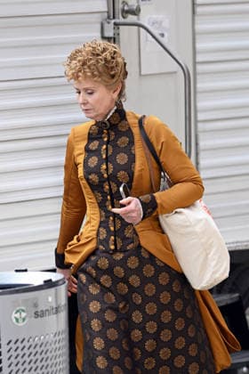 **EXCLUSIVE ALL ROUNDER** **VIDEO AVAILABLE** EXCLUSIVE Cynthia Nixon and Dennis Haysbert are seen in costume on the set of HBO™s ˜The Gilded Age™. This is the first time Haysbert has been spotted filming the period drama since it was announced he has joined the fourth season playing Dr Reginald Harris Featuring: Cynthia Nixon Where: New York City, New York, United States When: 25 Mar 2026 Credit: Elder Ordonez INSTARimages EDITORIAL USE ONLY. NOT FOR USE BY NEWSPAPERS BASED IN THE UK. Copyright: xx instar55579802