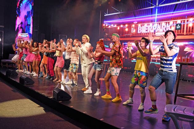 Show bei der Premiere von MALLE OLE - DAS MUSICAL DAS BALLERT! im First Stage Theater in Hamburg am 25.03.2026