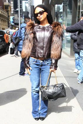 NEW YORK, NY - MARCH 25: Myha la seen exiting SiriusXM Studios in New York City on March 25, 2026. Copyright: xRWx