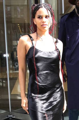 NEW YORK, NY - MARCH 25: Zazie Beetz seen exiting SiriusXM Studios in New York City on March 25, 2026. Copyright: xRWx