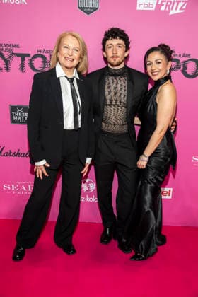 ABB POLYTON- Maren Kroymann Maximilian Mundt und Tuelin Sezgin zu Gast auf dem roten Teppich bei der bei der Polyton Musikpreis Preisverleihung 2026 im Atelier GardensBerkin am Mittwoch 25.03.2026 in Berlin Berlin Deutschland