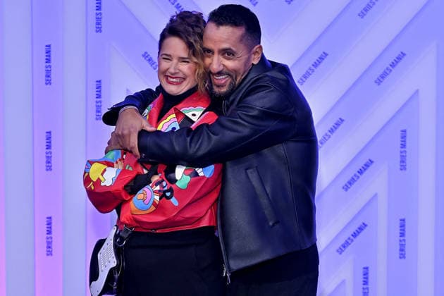 Series Mania Festival - Lille LILLE, FRANCE - MARCH 25 Elodie Poux and Majid Berhila attends the premiere of Dustfall during the Day Six of the Series Mania Festival on March 25, 2026 in Lille, France. Lille France  Copyright: xCastelxFranck ABACAx
