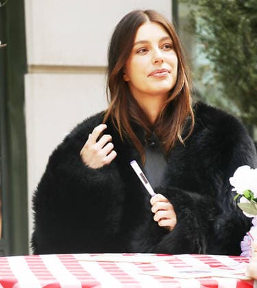 Camila Morrone, shooting on set of Street Hearts at Crosby Street Hotel in New York. March 25, 2026. Featuring: Camila Morrone Where: New York City, New York, United States When: 25 Mar 2026 Credit: Roger Wong INSTARimages EDITORIAL USE ONLY. NOT FOR USE BY NEWSPAPERS BASED IN THE UK. Copyright: xx instar55581457