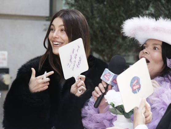 Camila Morrone, and Tiffany Baira shooting on set of Street Hearts at Crosby Street Hotel in New York. March 25, 2026. Featuring: Camila Morrone, and Tiffany Baira Where: New York City, New York, United States When: 25 Mar 2026 Credit: Roger Wong INSTARimages EDITORIAL USE ONLY. NOT FOR USE BY NEWSPAPERS BASED IN THE UK. Copyright: xx instar55581472