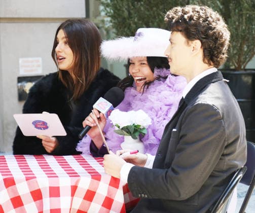 Camila Morrone, Tiffany Baira and Adam DiMarco shooting on set of Street Hearts at Crosby Street Hotel in New York. March 25, 2026. Featuring: Camila Morrone, Tiffany Baira and Adam DiMarco Where: New York City, New York, United States When: 25 Mar 2026 Credit: Roger Wong INSTARimages EDITORIAL USE ONLY. NOT FOR USE BY NEWSPAPERS BASED IN THE UK. Copyright: xx instar55581475