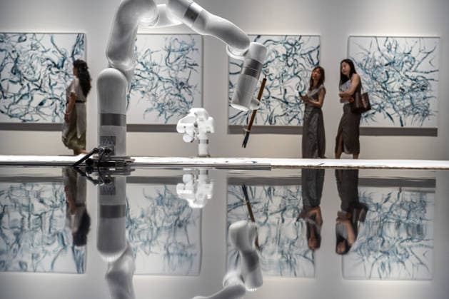 HONGKONG-ART ART-BASEL Fellowship x Artxcode on display at Art Basel 2026 in Hong Kong, March 26, 2026. NEXPHER Vernon Yuen HONG KONG