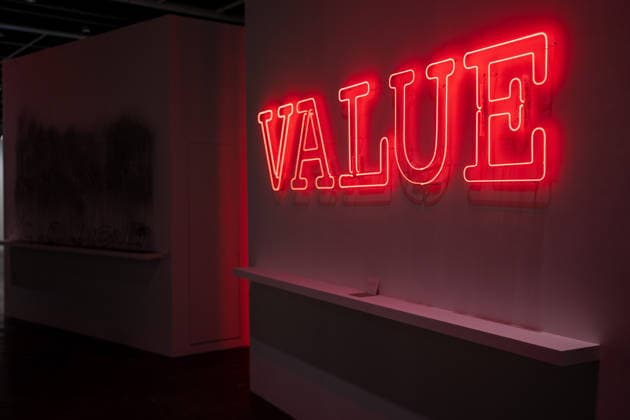 HONGKONG-ART ART-BASEL Price Value Taotie by artist Kongkee on display at Art Basel 2026 in Hong Kong, March 26, 2026. NEXPHER Vernon Yuen HONG KONG