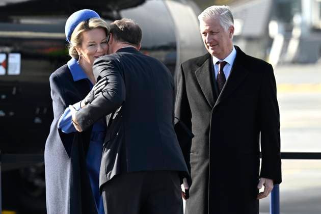 State Visit of King Philippe and Queen Mathilde to Norway (Day 3) STAVANGER, NORWAY - MARCH 26 : State Visit of King Philippe and Queen Mathilde to Norway (Day 3) : Arrival and welcome by Prince Haakon of Norway to Stavanger, on March 26, 2026 in Stavanger, Norway, 26 03 2026 Stavanger Norway  Copyright: xDidierxLebrunx