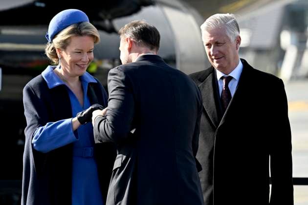 State Visit of King Philippe and Queen Mathilde to Norway (Day 3) STAVANGER, NORWAY - MARCH 26 : State Visit of King Philippe and Queen Mathilde to Norway (Day 3) : Arrival and welcome by Prince Haakon of Norway to Stavanger, on March 26, 2026 in Stavanger, Norway, 26 03 2026 Stavanger Norway  Copyright: xDidierxLebrunx