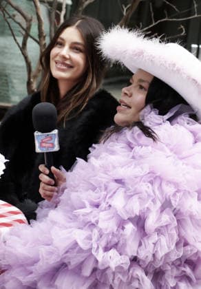 NEW YORK, NY- MARCH 25: Camila Morrone and Tiff Baira seen taping an episode of Street Hearts In New York City on March 25, 2026. Copyright: xRWx