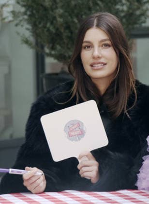 NEW YORK, NY- MARCH 25: Camila Morrone seen taping an episode of Street Hearts In New York City on March 25, 2026. Copyright: xRWx