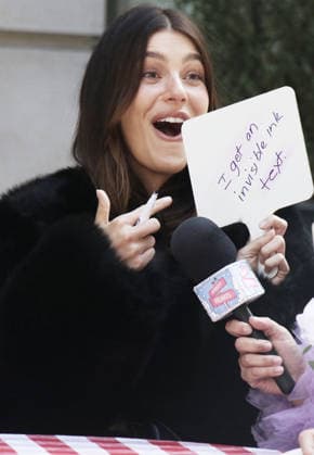 NEW YORK, NY- MARCH 25: Camila Morrone seen taping an episode of Street Hearts In New York City on March 25, 2026. Copyright: xRWx