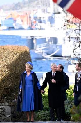 State Visit of King Philippe and Queen Mathilde to Norway (Day 3) STAVANGER, NORWAY - MARCH 26 : State Visit of King Philippe and Queen Mathilde to Norway (Day 3) : - Short walk in old Stavanger to the Stavanger concert hall on March 26, 2026 in Stavanger, Norway, 26 03 2026 Stavanger Norway  Copyright: xDidierxLebrunx