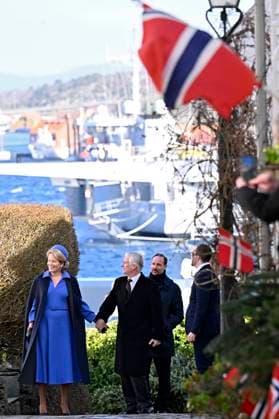 State Visit of King Philippe and Queen Mathilde to Norway (Day 3) STAVANGER, NORWAY - MARCH 26 : State Visit of King Philippe and Queen Mathilde to Norway (Day 3) : - Short walk in old Stavanger to the Stavanger concert hall on March 26, 2026 in Stavanger, Norway, 26 03 2026 Stavanger Norway  Copyright: xDidierxLebrunx