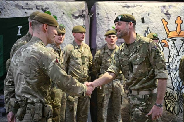 . 26 03 2026. Bulford, United Kingdom. Prince William, the Prince of Wales, during a visit to the 1st Battalion The Mercian Regiment in Bulford, United Kingdom.  xPoolx xi-Imagesx IIM-26665-0011